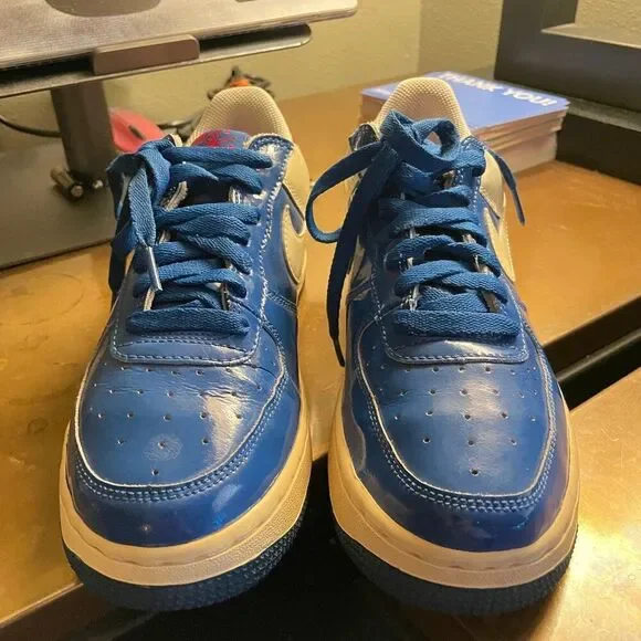 Nike Air Force 1 Low Rasheed Sheed Wallace 6.5 Y Red White Blue 313340-411 2005 - Picture 3 of 8